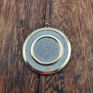 Sparkle circle‎ round trendy necklace pendant